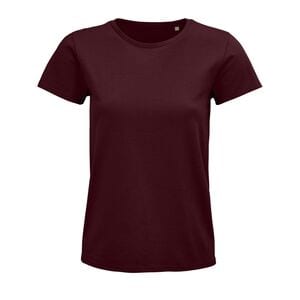 SOLS 03579 - Pioneer Women Camiseta Mujer Ajustada De Punto Liso Y Cuello Redondo