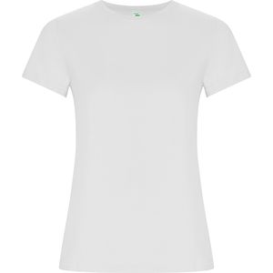 Roly CA6696 - GOLDEN WOMAN Camiseta entallada de manga corta en Algodón Orgánico White
