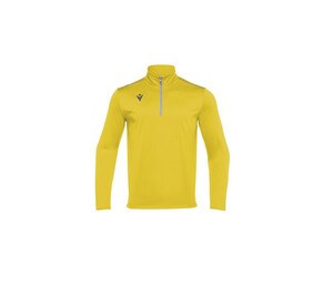 MACRON MA5418 - Camiseta transpirable con cremallera en el cuello Yellow