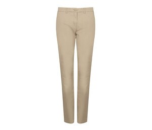 Henbury HY651 - Pantalones chinos de mujer Piedra