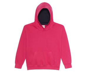 AWDIS JH03J - Sudadera infantil con capucha a contraste