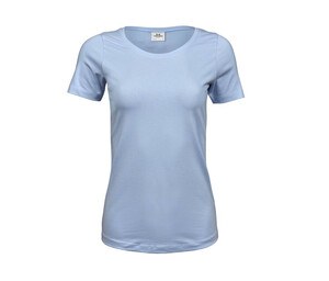 Tee Jays TJ450 - Camiseta elástica cuello redondo Azul claro