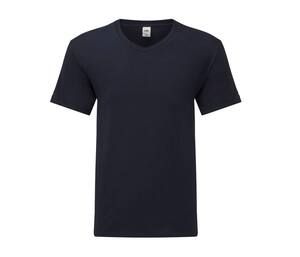 Fruit of the Loom SC154 - Camiseta hombre cuello pico Deep Navy