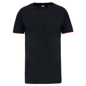 WK. Designed To Work WK3020 - Camiseta DayToDay hombre Negro / Rojo