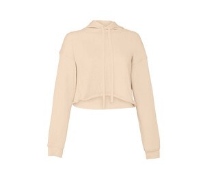 Bella+Canvas BE7502 - Sudadera con capucha corta para mujer Heather Dust