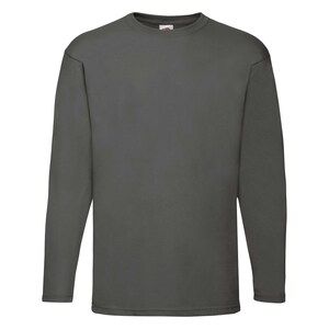 Fruit of the Loom 61-038-0 - Camiseta Value Weight LS Light Graphite