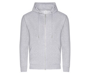 AWDIS JH250 - Sweat capuche zippé organique Gris mezcla