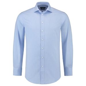 Tricorp T23 - Camisa de camisa estirada ajustada para hombres Piscina Azul