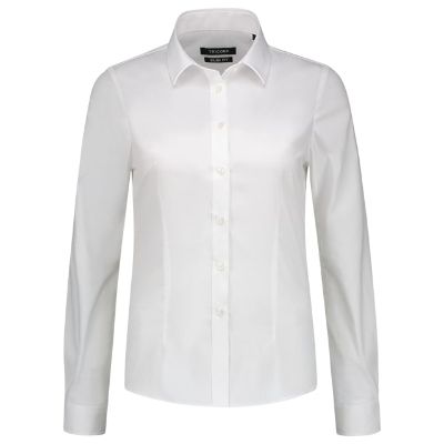 Tricorp T24 - Camisa de blusa elástica ajustada para mujeres