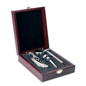 GiftRetail IT2658 - PREMIUM Set vino en caja de madera