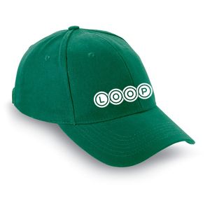 GiftRetail KC1464 - NATUPRO Gorra de beisbol de algodón Verde