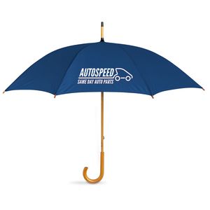 GiftRetail KC5132 - Paraguas con puño de madera Azul
