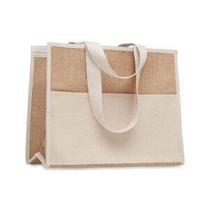 GiftRetail MO6160 - CAMPO DE GELI Bolsa nevera canvas y yute