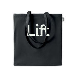 GiftRetail MO6188 - TOTE Bolsa compra RPET 100 100 gr/m² Negro