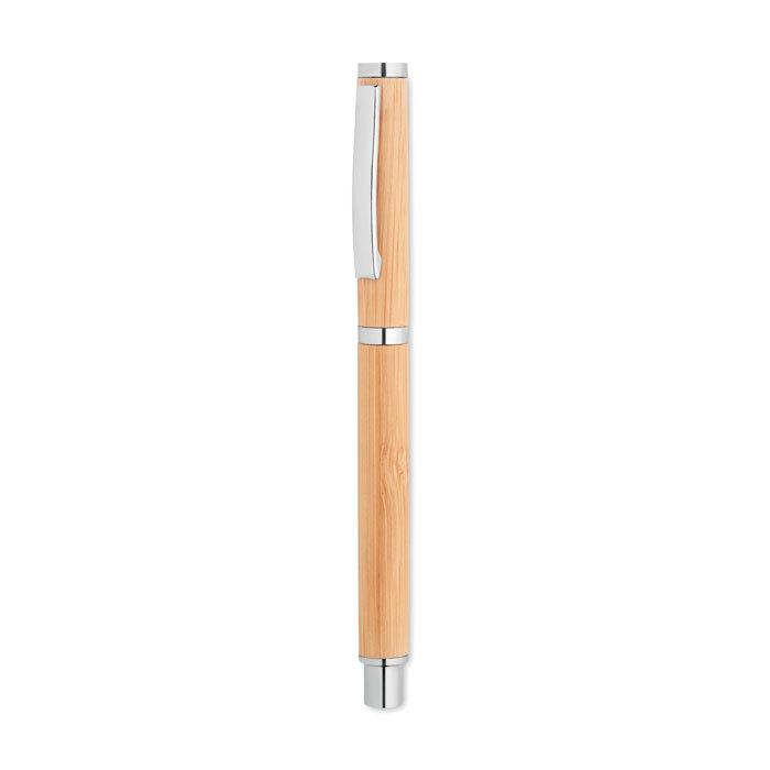 GiftRetail MO6558 - CAIRO Bolígrafo de gel de bambú