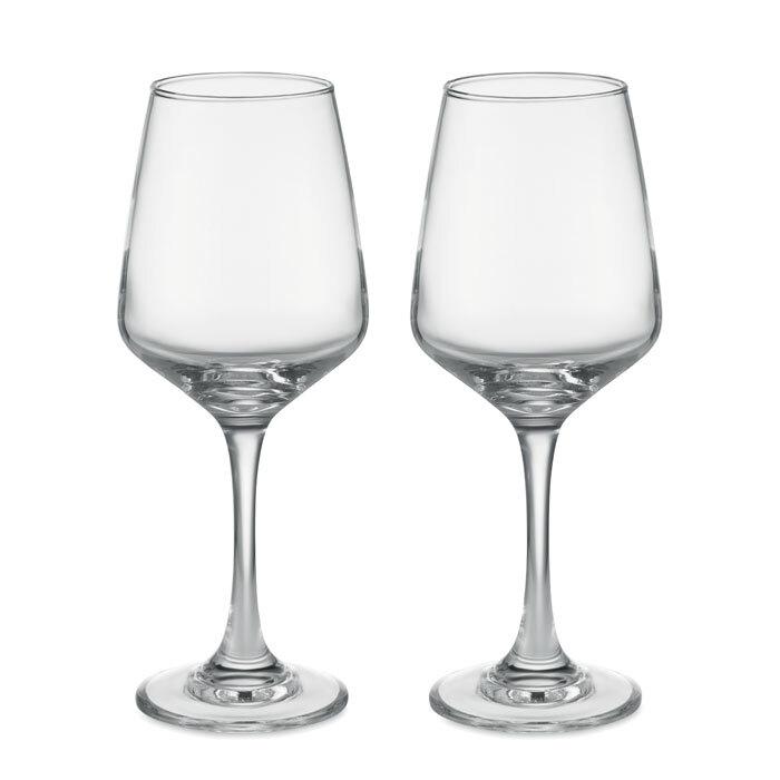 GiftRetail MO6643 - CHEERS Juego de 2 copas de vino