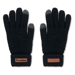 GiftRetail MO6667 - TAKAI Guantes táctiles de RPET Negro