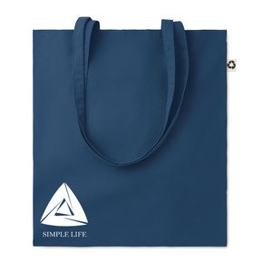 GiftRetail MO6674 - ZOCO COLOUR Bolsa compra algodón reciclado Azul