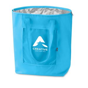 GiftRetail MO7214 - PLICOOL Bolsa compra isotérmica pleg. heaven blue