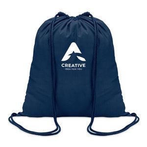 GiftRetail MO8484 - COLORED Bolsa cuerdas algodón 100 gsm Azul