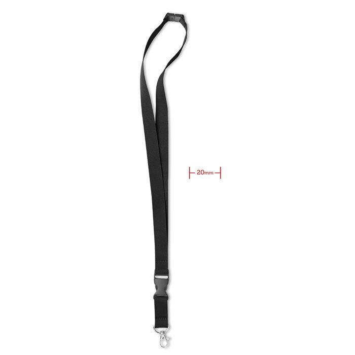 GiftRetail MO8595 - LANY Lanyard con gancho metal 20 mm