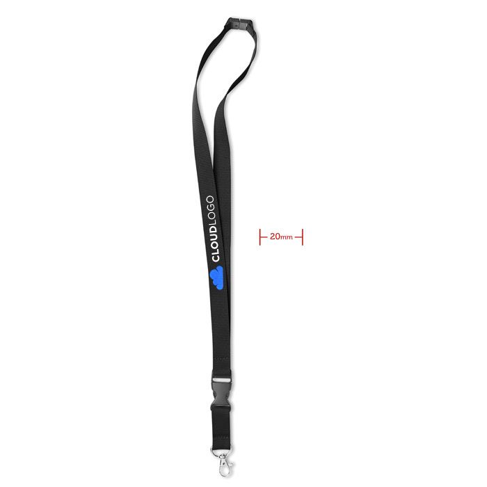 GiftRetail MO8595 - LANY Lanyard con gancho metal 20 mm