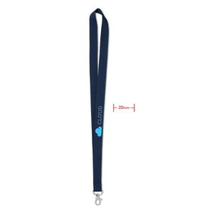 GiftRetail MO9058 - SIMPLE LANY Lanyard 20 mm Azul