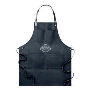 GiftRetail MO9237 - CHEF Delantal lona encerada algodón Negro