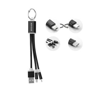 GiftRetail MO9292 - RIZO Set de Cables Negro