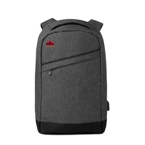 GiftRetail MO9294 - BERLIN Mochila antirrobo jaspeada Negro