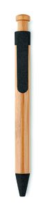 GiftRetail MO9481 - TOYAMA Bolígrafo de bambú Negro