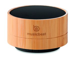 GiftRetail MO9609 - SOUND BAMBOO Altavoz inalámbrico bambú Negro