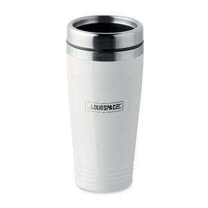 GiftRetail MO9618 - RODEO COLOUR Vaso térmico doble capa Blanco