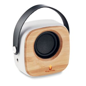 GiftRetail MO9806 - OHIO SOUND Altavoz de bambú inalámbrico Blanco