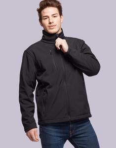 Mustaghata KOBE - Chaqueta de softshell para hombres 3 capas Negro