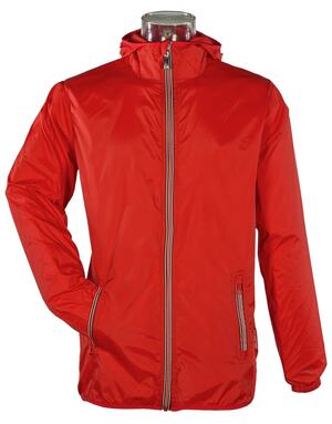 Barents SPEED - Windbreaker Unisex con capucha y cremallera contrastante