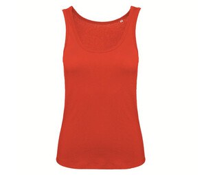 B&C BC073 - Camiseta de tirantes de mujer 100 % algodón orgánico Fire Red