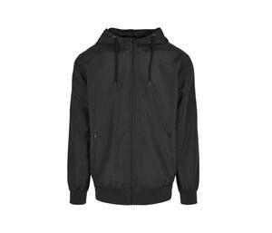 Build Your Brand BY151 - Windrunner reciclado Black / Black
