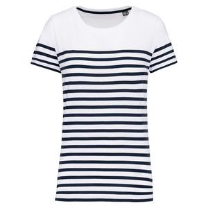 Kariban K3034 - CAMISETA MARINERA ALGODÓN ORGÁNICO MUJER