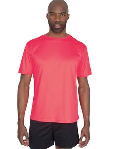 Mustaghata BOLT - Camiseta activa para hombre Spandex de poliéster 170 g/m² Rosa fluor