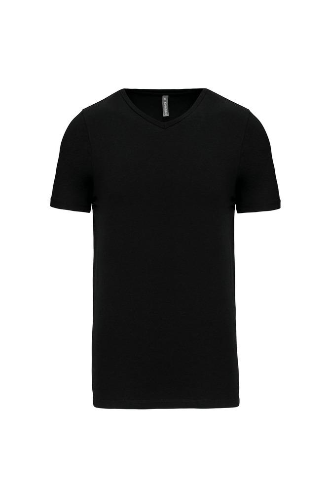 Kariban K3014 - Camiseta con elastán cuello de pico hombre