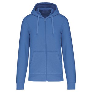 Kariban K4030 - SUDADERA CON CAPUCHA Y CREMALLERA ECORRESPONSABLE HOMBRE Light Royal Blue