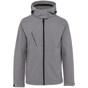 Kariban K414 - CHAQUETA CAPUCHA SOFTSHELL CON CAPUCHA PARA MUJER Marl Grey