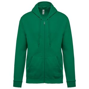 Kariban K479 - Sudadera con cremallera y capucha Verde pradera