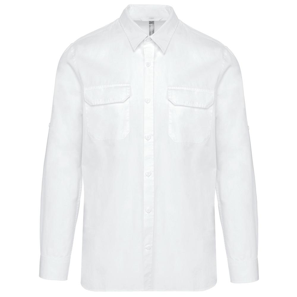 Kariban K590 - Camisa Safari manga larga hombre