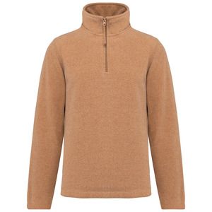 Kariban K912 - ENZO - CHAQUETA MICROPOLAR CON CREMALLERA EN EL CUELLO Camel Heather