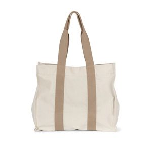 Kimood KI5201 - Bolsa de compras reciclada grande con fuelle Ecume / Hemp