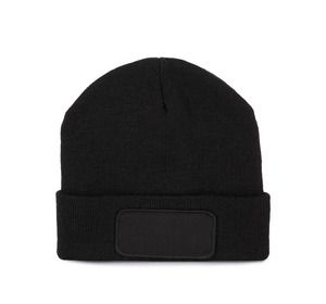 K-up KP891 - Gorro reciclado con parche y forro Thinsulate™ Black