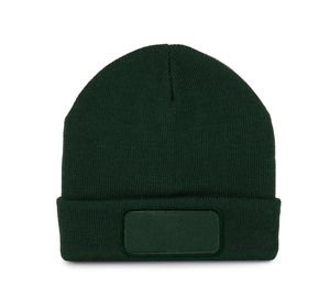 K-up KP891 - Gorro reciclado con parche y forro Thinsulate™ Verde bosque