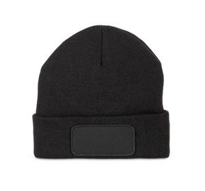 K-up KP894 - Gorro con parche y forro Thinsulate Black